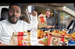 I Ordered EVERYTHING The Person In Front Of Me Ordered for 24hrs!