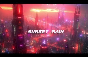 Sunset Rain  *  Immersive Cyberpunk Soundscape  for Deep Relaxation