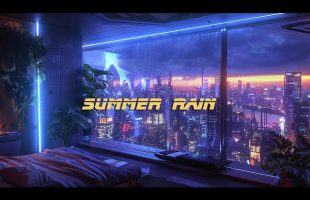 Summer Rain *  Atmospheric and Peaceful Cyberpunk Ambient Music