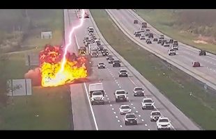 Unbelievable Traffic Chaos Caused by Nature