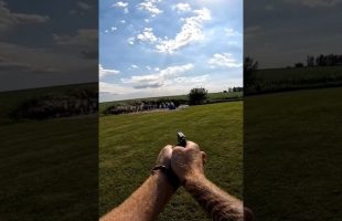 The Life Card Credit Card Gun at 50 Yards #shorts