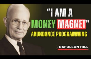 I AM A MONEY MAGNET | Sleep Programming Affirmations For Millionaire Mindset! | Napoleon Hill Speech