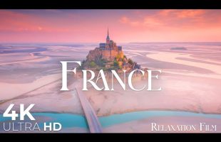 France 4K • Soothing Horizon with Deep Relaxing Music | Relaxation Film