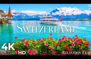 Switzerland 4K • Calm Horizon with Deep Relaxing Music | Relaxation Film