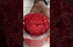 3 Ingredient Raspberry Jam Refined Sugar Free!