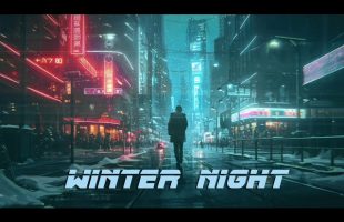 Winter Night  * Relaxing Blade Runner Soundscape * Cyber Blues Ambient Music