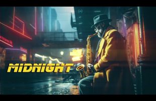 Midnight * Relaxing Blade Runner Soundscape * Cyber Blues Ambient Music