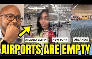 Airports Are EMPTY As Tourism PLUMMETS In America