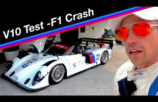 First Drive BMW V10 – Insane Lotus T125 F1 Qualifying CRASH
