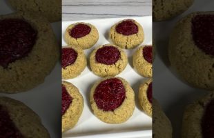 Vegan Lemon-Raspberry Thumbprint Cookies – Gluten Free, Refined Sugar Free