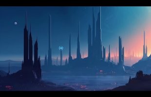 Futuristic Calming Ambient  Music for Relaxation, Meditation  or Sleep * Night in Fidonia
