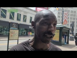 37, UPDATE, reveals non profit that tried him, bm w stripper shape, new gf drama, back homeless