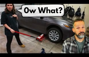 Making My Daughter Change Her Oil DIDN’T Go As Planned on the Toyota Camry