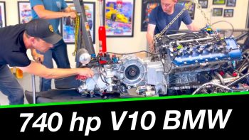 740hp MONSTER Dinan BMW V10 removal from Daytona Prototype