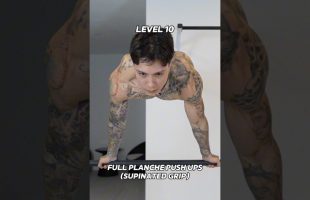 PUSH UPS LVL 1-10 🥵🔥🧯what lvl are you?  #chrisheria #pushups #motivation
