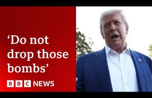 US President Donald Trump warns Israel after it vows ‘powerful strikes on Iran’ | BBC News