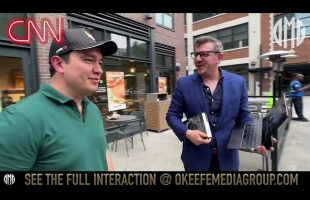 CNN’s Pablo Parada Scrambles Into Shoe Store After O’Keefe Confronts Him Over Biden Bombshell