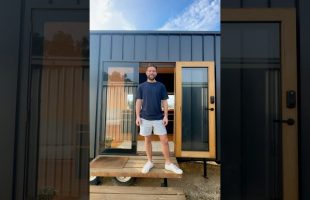 Brilliant Modern-Minimalist Tiny Home Quick Tour! 🤩 #tinyhouse #hometour