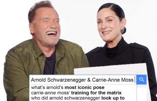Arnold Schwarzenegger & Carrie-Anne Moss Answer The Web’s Most Searched Questions | WIRED