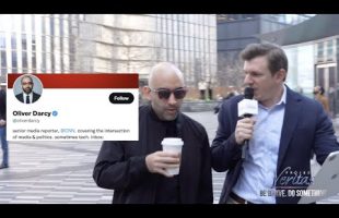 CNN’s Oliver Darcy REFUSES to defend false “harassment” accusation when questioned by James O’Keefe
