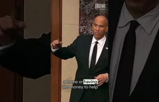 Cory Booker attempts to break the record for longest solo Senate filibuster in U.S. history.