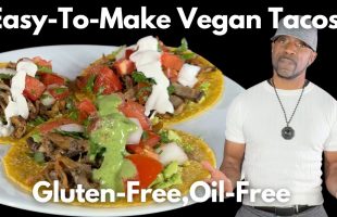 Easy & Delicious Vegan Pulled Tacos! Oil-Free, Gluten Free!