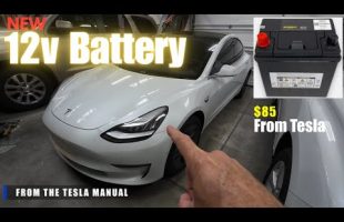 How to Replace Tesla Model 3 12v Battery (Tesla Manual Instructions) DIY