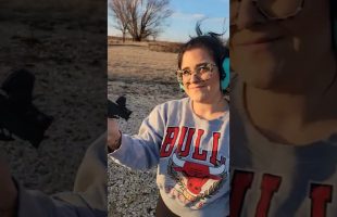 Little Baddie Shoots $7,000 Pistol #shorts