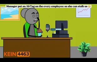 Manage put an AirTag on every employee: so she can stalk us 😳| AC: @emfandango