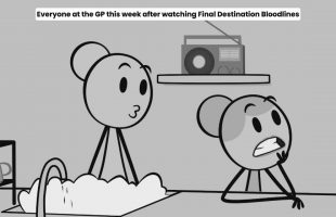 Manager vs Employee: Everyone at the GP this week after watching Final Destination Bloodlines