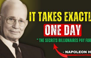 Napoleon Hill : IT TAKES EXACTLY ONE DAY | #thinkandgrowrich #thelawofattraction