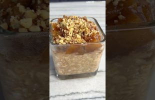 Quick & Easy Vegan Breakfast- Apple Pie Overnight Oats Refined Sugar Free