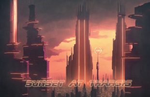 Relaxing Meditative Futuristic  Ambient Music * Sunset at Tharsis