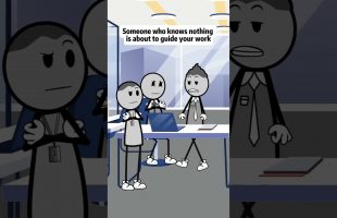 Someone who knows nothing is about to guide your work #animations #manager #funny
