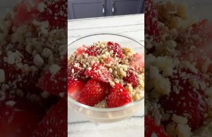 Vegan Lemon-Strawberry Cheesecake Cup – Refined Sugar Free
