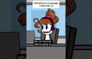 Veronika is a savage i love her 😂 @Therealveronika #duet #animation #comedy #eurovison #goran