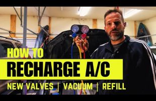 How To Recharge Your Car AC System. New Service Valves, Vacuum and Recharge. Don’t skip this step…