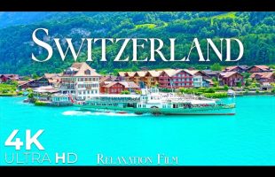 SWITZERLAND 4K • Nature Relaxation Film with Beautiful Piano Music | 4K Ultra HD