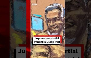 Jury told to keep deliberating after partial verdict in Diddy trial. #DiddyTrial #BBCNews
