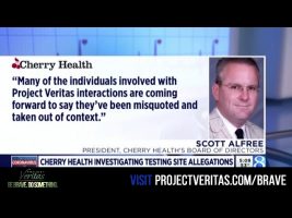 Cherry Health CEO and Board President ADMIT Health Center STAGED a COVID19 testing line for CBS News