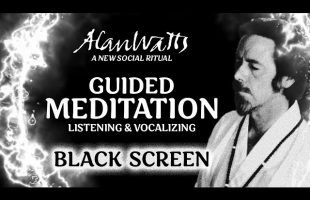 Alan Watts – Guided Meditation (Listening and Vocalizing) Black Screen