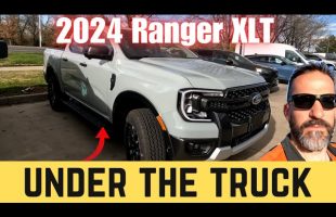 2024 Ford Ranger XLT, Dealer kicked me out of Truck! A look under the truck…