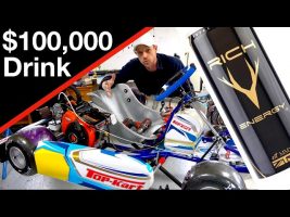 I chug $200,000 ENERGY DRINK while race prepping my LO206 Go Kart