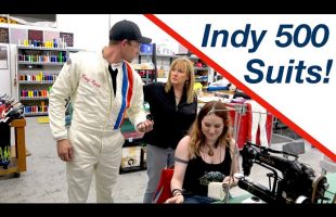 Casey gets a HINCHMAN racing suit like AJ Foyt, Graham Hill, and Steve McQueen had!