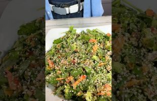 High Protein Salad w/ Sriracha-Tahini Dressing