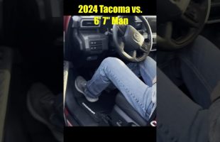 2024 Toyota Tacoma vs. 6’ 7” Man. Better than Previous Gen  #tacoma