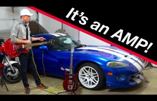 I turned my Dodge Viper into a 500 hp GUITAR AMP!