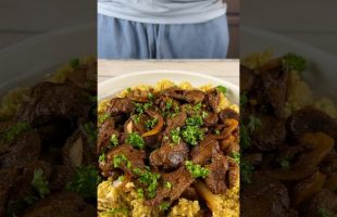 Vegan Middle Eastern Style Millet and No-Chik’n