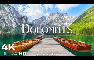 Dolomites 4K • Nature Relaxation Film with Peaceful Music | Italy 4K Ultra HD