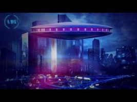 Chillwave Cyberpunk Relaxing Ambient Music * Cyber Focus Sci Fi * ASMR Rain Ambience